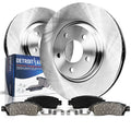 Detroit Axle - Front Brake Kit for 99-04 Honda Odyssey, 01-02 MDX Disc Brake Rotors Ceramic Brakes Pads 1999 2000 2001 2002 2003